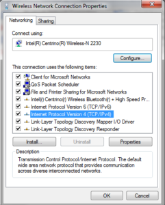 Wireless-connection-properties 