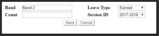 hr leave type selected